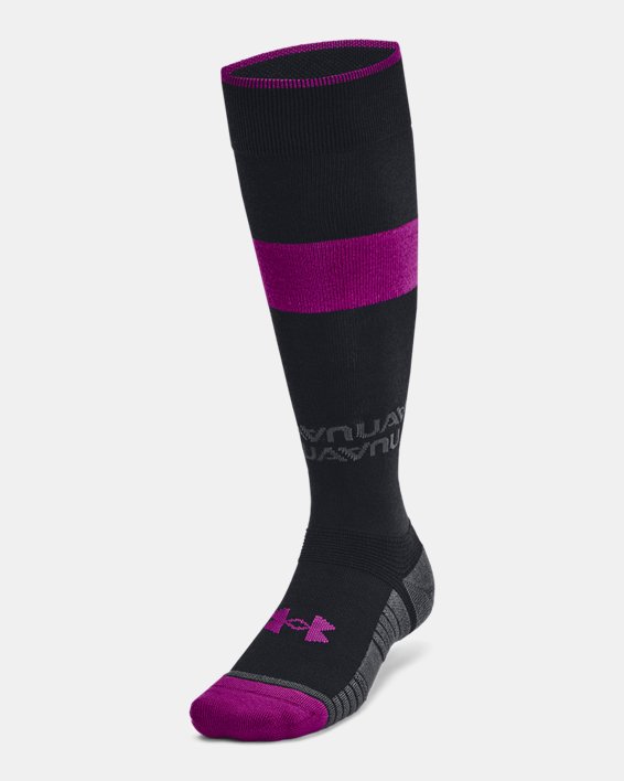 Unisex UA High Rise Over-The-Calf Socks in Black image number 1